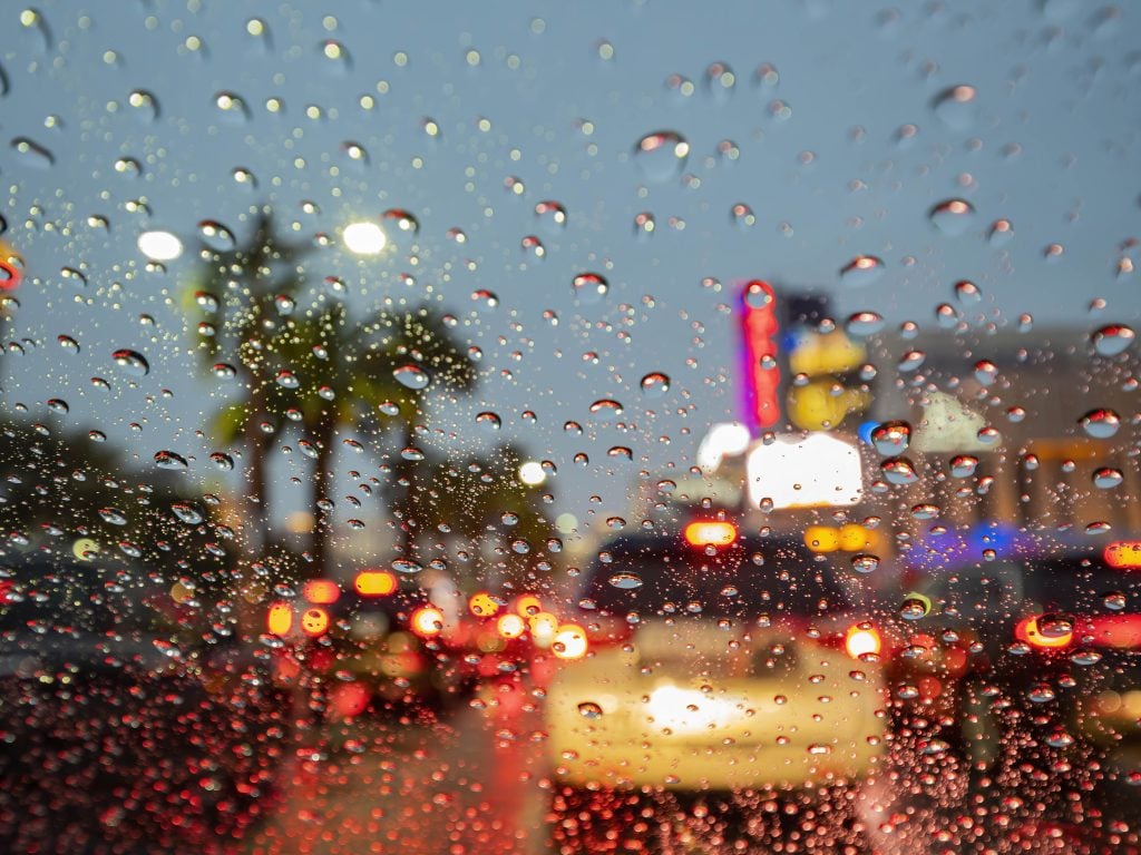 accident during a Las Vegas monsoon